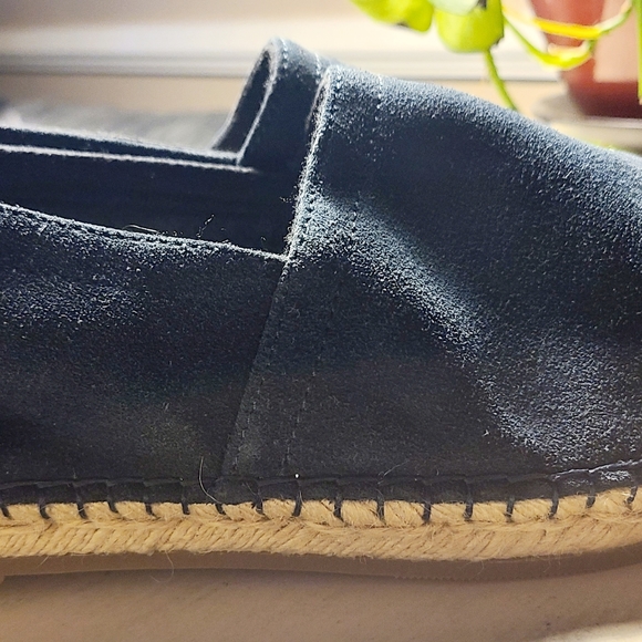 New Onia Zach Men's size 10 Navy blue suede leather espadrille casual shoe NWOB - Picture 7 of 8